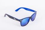 Slnečné okuliare Kašmír Wayfarer (modré, zrkadlové sklíčka) | Royal-čierna
