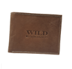Pánska kožená peňaženka Wild by Loranzo na šírku | Hnedá