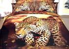 3-dielna súprava 3D posteľných obliečok | Leopard