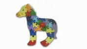 Drevené puzzle "Kôň"