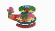 Drevené puzzle "Vrtulník"