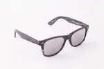 Wood style čierne okuliare Kašmir Wayfarer (sklá zrkadlové)