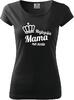 Dámske tričko s potlačou "Najlepšia mama na svete" | Veľkosť: XXXL | Čierna