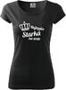 Dámske tričko s potlačou "Najlepšia starká na svete" | Veľkosť: XXL | Čierna