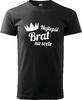 Pánske tričko s potlačou "Najlepší brat na svete" | Veľkosť: M | Čierna