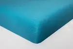 Kvalitná jersey plachta | Veľkosť: 90 x 200 cm | Tyrkysová