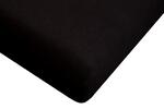 Bavlnená jersey plachta | Veľkosť: 90 x 200 cm | Čierna