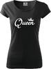 Dámske tričko QUEEN | Veľkosť: M | Čierna