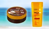 200 ml SUN COCONUT OIL opaľovacie maslo SPF 20 s kokosovým olejom + 200 ml Sprchový gél