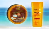 200 ml SUN COCONUT OIL opaľovacie maslo SPF 25 s kokosovým olejom pre deti + 200 ml Sprchový gél