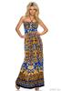Dámske plážové šaty Miss Blue | Veľkosť: UNI | Kráľovská modrá / farebný vzor