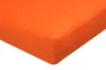 Detská jersey plachta so všitou gumou | Oranžová