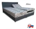Polohovateľná posteľ ALICA / šírka 160 cm / poťah látka