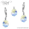 Strieborná súprava s kryštálmi Swarovski® Mini Pear | Crystal AB
