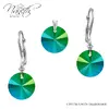 Strieborná súprava s kryštálmi Swarovski® Rivoli | Scarabeus Green