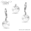 Strieborná súprava s kryštálmi Swarovski® Rivoli | Crystal / číra