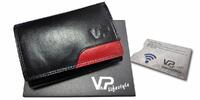 Dámska kožená peňaženka ABBIE v darčekovom balení + obal na karty | Čierna