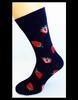 Bláznivé ponožky Jahody | Veľkosť: 40-43 | Červená