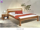Drevená posteľ Roman/orech svetlý 180 x 220cm