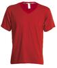 Pánske tričko V-NECK s krátkym rukávom | Veľkosť: S | Červená