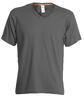 Pánske tričko V-NECK s krátkym rukávom | Veľkosť: S | Sivá