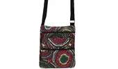 Dámska crossbody kabelka s potlačou | Čierna