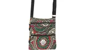 Dámska crossbody kabelka s potlačou | Hnedá