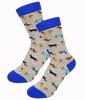 Dámske ponožky s jazvečíkom | Veľkosť: 38-41 | Modrá