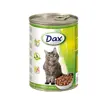 4 x 415 g Konzerva pre mačky DAX (králik)
