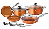 11-dielna Sada riadov s nepriľnavým povrchom Le Chef Line Rosegold