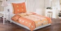 4-dielna posteľná súprava Kyryl | Oranžová