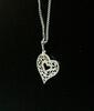 Strieborný náhrdelník aj s retiazkou Heart Crystal | Veľkosť: Dĺžka retiazky: cca 44 cm | Bez zirkónov