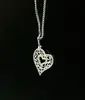 Strieborný náhrdelník aj s retiazkou Heart Crystal | Veľkosť: Dĺžka retiazky: cca 44 cm | Bez zirkónov