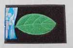 Kúpelňová predložka a rohožka s motívom listu | Veľkosť: 40 × 60 cm | Hnedá
