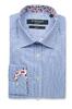 Pánska Slim Fit košeľa značky STEVULA | Veľkosť: S | Modro-biela / kockovaná