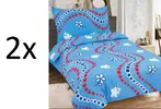 2x bavlnené posteľné obliečky - SOFY BLUE