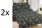 2x bavlnené posteľné obliečky - ORIENT BLACK
