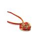 Náhrdelník ROMANTICA z muránskeho skla | Červená + zlatá