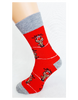 Bláznivé dámske ponožky Rudolf | Veľkosť: 36-39 | Červená