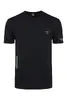 3 ks Pánske tričko V-NECK AERONAUTICA MILITARE (X1397) | Veľkosť: M | Čierna