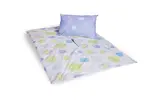 Obliečky na paplón a vankúš s dierou Holey Quilt® Zipper Bavlna Mirfak blue