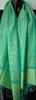 Dámsky kašmírovo-hodvábny šál | Zelená so vzorom Paisley