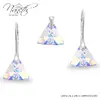 Strieborná súprava s kryštálmi Swarovski® Triangle AB