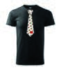 Pánske tričko Valentín kravata | Veľkosť: S | Čierna