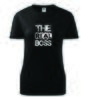 Dámske tričko The Real Boss | Veľkosť: XS | Čierna