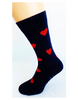 Bláznivé ponožky Srdcia | Veľkosť: 40-43 | Červená