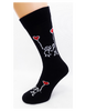 Bláznivé pánske ponožky Zaľúbenci | Veľkosť: 40-43 | Čierna