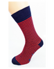 Bláznivé ponožky Bordové pásiky | Veľkosť: 40-43 | Červená