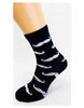 Bláznivé dámske ponožky Fúzy | Veľkosť: 36-39 | Čierna