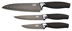 Sada 3 nožov so špeciálnym povrchom - Čierna - LMS23BS8